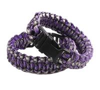 Sportmusies Paracord Wristband for Outdoor Sport Tactical Survival Parachute Bracelet, Essential for Hiking Travelling Camping Gear Pack of 2