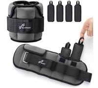 Sportneer Adjustable Ankle Weights: Improved Adjustable Leg Weights, Weight Cuffs Weights for Gym, Fitness, Workout, 0.45-2.3 kg per Ankle, 0.9-4.5 kg per Pair