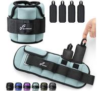 Sportneer Adjustable Ankle Weights: Improved Adjustable Leg Weights, Weight Cuffs Weights for Gym, Fitness, Workout, 0.45-2.3 kg per Ankle, 0.9-4.5 kg per Pair