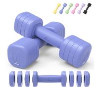 Sportneer Adjustable Dumbbells Set Women, 1-2.5/1-5 kg Each Dumbbell | 4-in-1/5-in-1 Ladies Weights with Non-Slip TPU Grip, Weights for Women, Home Gym, Fitness, Strength Training Gift