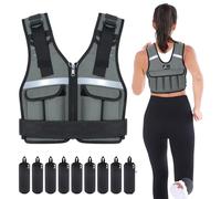 Sportneer Adjustable Weight Vest 0.9kg to 8kg, 9-in-1 Quickly Adjustable Running Vest for Men and Women, Strength Training, Calisthenics and Gym, Weight Vest