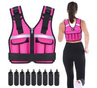 Sportneer Adjustable Weighted Vest 0.9-8kg/0.9-13.6kg/0.9kg-19kg | 9-in-1 Quickly Adjustable Running Vest for Men and Women, Strength Training, Calisthenics and Gym, Weight Vest