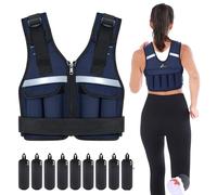 Sportneer Adjustable Weighted Vest 0.9-8kg/0.9-13.6kg/0.9kg-19kg | 9-in-1 Quickly Adjustable Running Vest for Men and Women, Strength Training, Calisthenics and Gym, Weight Vest