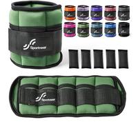 Sportneer Ankle Weights Adjustable Ankle Weights Set Wrist Strap 0.45kg - 2.25kg Each Ankle, 0.9kg - 4.5kg a Pair
