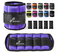 Sportneer Ankle Weights Adjustable Ankle Weights Set Wrist Strap 0.45kg - 2.25kg Each Ankle, 0.9kg - 4.5kg a Pair