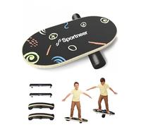 Sportneer Balance Board - Wobble Board with Adjustable Stoppers and Wheels - Balance Trainer to Improve Balance, Surf Trainer and Physiotherapy - Small Size Especially for Children