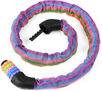 Sportneer Bike Lock, Bicycle Chain Lock, 5-Digit Resettable Combination Anti-Theft Bike Locks (3.2 ft, Multicolored)