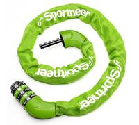 Sportneer High Security Bike Chain Lock - 5-Digit Combination Anti-Theft Lock for Bicycle, Motorcycle, Scooter, Door