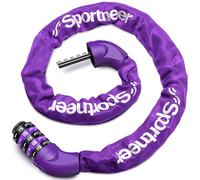 Sportneer High Security Chain Lock - 5-Digit Combination, Anti-Theft for Bicycle, Motorcycle, Scooter, Door