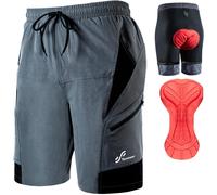 Sportneer Men's MTB Shorts MTB Shorts Padded Bike Shorts for Men, 3D Padded Mou