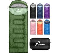 Sportneer Sleeping Bags for Adults - Kids Sleeping Bag 3-4 Season Lightweight Backpacking Sleeping Bag Cold Weather & Warm, Compact, Single Adult Girls Boys Camping Sleep Bag, 220×80cm, 2kg