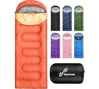 Sportneer Sleeping Bags for Adults - Kids Sleeping Bag 3-4 Season Lightweight Backpacking Sleeping Bag Cold Weather & Warm, Compact, Single Adult Girls Boys Camping Sleep Bag, 220×80cm, 2kg