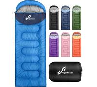 Sportneer Sleeping Bags for Adults - Kids Sleeping Bag 3-4 Season Lightweight Backpacking Sleeping Bag Cold Weather & Warm, Compact, Single Adult Girls Boys Camping Sleep Bag, 220×80cm, 2kg