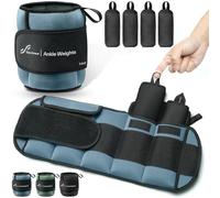 Sportneer Weight Cuffs, Adjustable Weights for Legs and Arms Ankle Weights Set, Weight Cuffs Foot with Adjustable Straps, 0.9-4.5 kg (per Ankle) / 1.8 kg - 9 kg (per Pair)