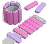 Sportneer Wrist Weights for Women - Upgraded Adjustable Weights & Colors Wearable Silicone Bracelet Wrist Bangles for Gym Yoga Pilates Cardio Strength Training