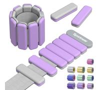 Sportneer Wrist Weights for Women - Upgraded Adjustable Weights & Colors Wearable Silicone Bracelet Wrist Bangles for Gym Yoga Pilates Cardio Strength Training