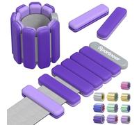 Sportneer Wrist Weights for Women - Upgraded Adjustable Weights & Colors Wearable Silicone Bracelet Wrist Bangles for Gym Yoga Pilates Cardio Strength Training
