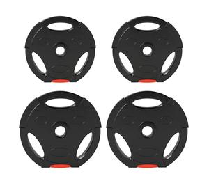 SPORTNOW 1" Weight Plates Set for Home Gym 2 x 5kg, 2 x 2.5kg