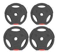 SPORTNOW 1" Weight Plates Set for Home Gym, 2 x 7.5kg, 2 x 5kg