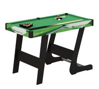 SPORTNOW 104cm Folding Pool Table with Cues - Balls - Chalk - Triangle - Brush | TJ Hughes Green