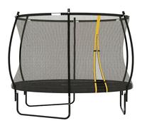 SPORTNOW 10ft Trampoline with Enclosure Net and Spring Cover, Black
