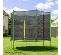 Sportnow 10Ft Trampoline Net Replacement Safety Net With Zipped Door, Green