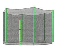 SPORTNOW 10ft Trampoline Net Replacement Safety Net with Zipped Door, Green, Green