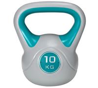 SPORTNOW 10kg Kettle Bell with Handle for Home Gym - Light Blue and Grey