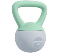 SPORTNOW Soft Kettlebell, 4/6/8/10/12kg Kettle Bell with Non-Slip Handle for Home Gym Weight Lifting and Strength Training, Grey and Green
