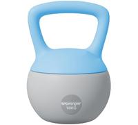 SPORTNOW 10kg Soft Kettlebell with Non-Slip Handle, Light Blue and Grey
