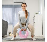 SPORTNOW 12kg Kettlebell for Weight Lifting, Strength Training, Pink - 33L x 14W x 33Hcm