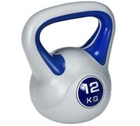 SPORTNOW 12kg Kettlebell with Handle for Home Gym, Dark Blue and Grey