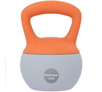 SPORTNOW 12kg Soft Kettlebell with Non-Slip Handle, Orange and Grey