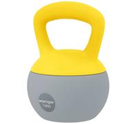 SPORTNOW 12KG Kettlebell with Soft Body and Non-Slip Handle, Yellow, Grey