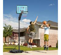 SPORTNOW 146-236cm Adjustable Basketball Hoop Outdoor, Portable on Wheels