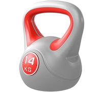 Sportnow 14Kg Kettle Bell With Handle For Home Gym, Red And Grey