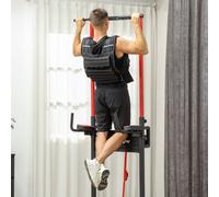 SPORTNOW 15KG Adjustable Weighted Vest for Men and Women, Weight Vest with 15 Metal Weights, Adjustable Straps and Reflective Strips, Running Cardio Exercise Strength Training