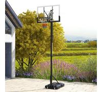 Sportnow 2.35-3.05M Basketball Hoop And Stand With Weighted Base And Wheels