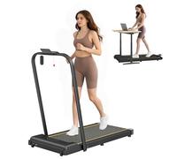 SPORTNOW 2.5HP Folding Treadmill Walking Pad, 1-6km/h Under Desk Treadmill, with Remote Control, LED Display and Phone Holder for Home Gym Office, No Assembly, Orange