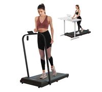 SPORTNOW 2.5HP Folding Treadmill Walking Pad, 1-6km/h Under Desk Treadmill, with Remote Control, LED Display and Phone Holder for Home Gym Office, No Assembly, Blue