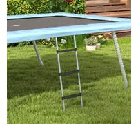 SPORTNOW 2 Steps/3 Steps Galvanised Steel Trampoline Ladder Climbing