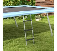 SPORTNOW 2 Steps/3 Steps Galvanised Steel Trampoline Ladder Climbing