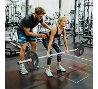 SPORTNOW Olympic Weight Plates, 2"/5cm Weight Disc Pair with Tri-Grips, 2 x 10kg Dumbbell Plates for Weightlifting and Strength Training Home Gym Fitness Workout, Black