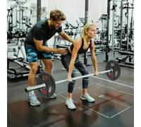 SPORTNOW 2 x 10kg Olympic Weight Plates, Weight Plate Discs with Tri-Grips, Black