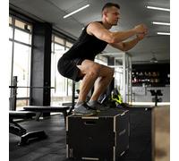 SPORTNOW 51/61/76cm Pylometric Jump Box, Wooden Pylo Box for Home Gym