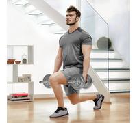 Sportnow 20Kg 2-in-1 Adjustable Weights Dumbbells Set For Home Gym, Green