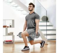 Sportnow 20Kg 2-in-1 Adjustable Weights Dumbbells Set For Home Gym, Green