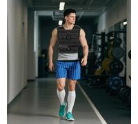 SPORTNOW 20KG Adjustable Weighted Vest, Weight Vest with 20 Metal Weights, Adjustable Straps and Reflective Strips, for Men and Women Running Cardio Exercise Strength Training