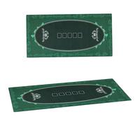 SPORTNOW 239.3 x 115.5 cm Professional Texas Hold'em Poker Mat Felt Green
