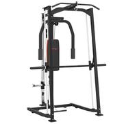 SPORTNOW 3-in-1 Gym Station with Dual Cable Pulley System, Black Aosom UK